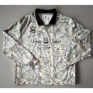 Saints Studio Long Sleeve Polo Shirt Multi Color Camo Saints Social Club XL JBHS